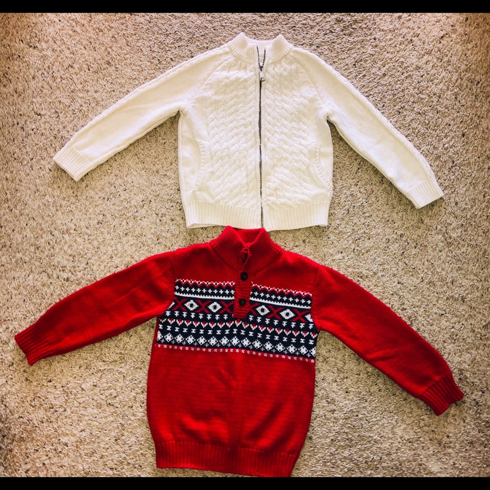 ~LOT OF 2~ 100% cotton toddler 3t sweaters